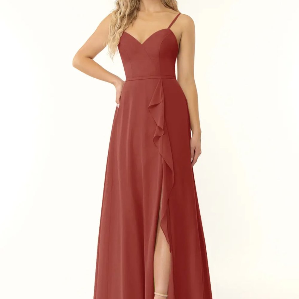 Azazie Naeem Dress - Terracotta